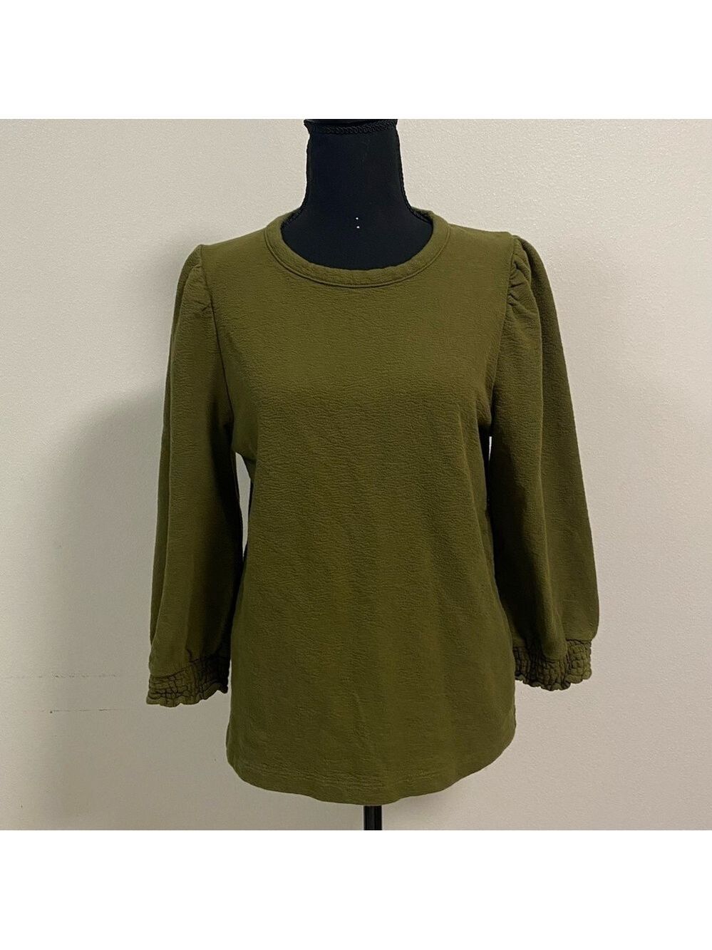 J Crew Olive Green Top Size Medium